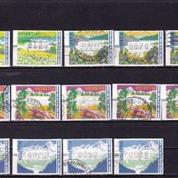 Schweiz Automatenmarken ATM MiNr. 7-10 gestempelt zur Auswahl M€ 2,00 #J499ae