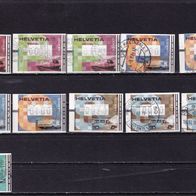 Schweiz Automatenmarken ATM MiNr. 11-14 gestempelt zur Auswahl M€ 2,00 #J501ac