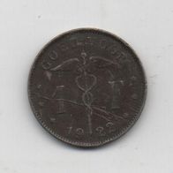 Münze Belgien 1 Franc 1922