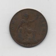 Münze England 1 Penny 1921