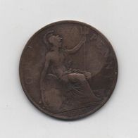 Münze England 1 Penny 1919
