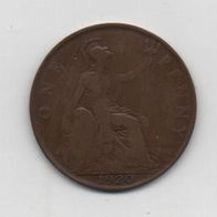 Münze England 1 Penny 1920