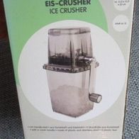 Ice Crusher transparentes Acryl manuell mit Kurbel Eis-Zerkleinerer