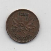 Münze Canada 1 Cent 1946