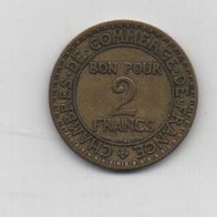 Münze Frankreich 2 Franc 1923