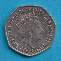 Großbritannien 50 Pence 2019