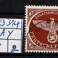 Los H23314: Deutsches Reich Feldpost Mi. 2 Ay, gest
