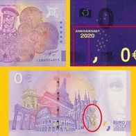 0 Euro Schein Aleksanteri III LEBH 2020-4 Anniversary selten Nr 4853