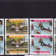 Schweiz MiNr. 1740-1743 Pro Juventute komplett gestempelt zur Auswahl M€ 7,00 #J526cd