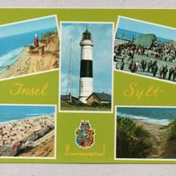 h23) BRD - AK - Insel Sylt - Leuchtturm, Küste, Promenade