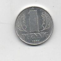 Münze DDR 1 Pfennig 1975