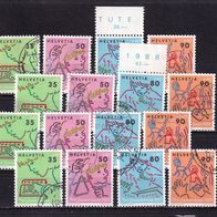 Schweiz MiNr. 1381-1384 Pro Juventute gestempelt zur Auswahl M€ 5,00 #J533cf