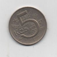 Münze Tschechoslowakei 5 Kronen 1970