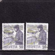 Schweiz MiNr. 1343 Dl + Dr gestempelt M€ 3,20 #J534b