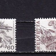 Schweiz MiNr. 1280-1282 komplett gestempelt zur Auswahl M€ 1,60 #J534ef