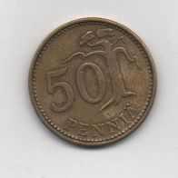 Münze Finnland 50 Pennia 1963