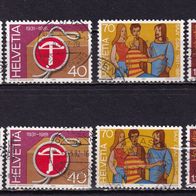 Schweiz MiNr. 1206-1209 komplett gestempelt zur Auswahl M€ 2,50 #J537ef