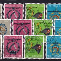Schweiz MiNr. 1176-1179 Pro Patria komplett gestempelt zur Auswahl M€ 3,80 #J539ac