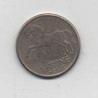Münze Norwegen 1 Krone Olav - V - R 1957