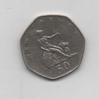 Münze England 50 New Pence 1978