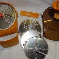 D Schnitzelwerk für Moulinex Moulinette 320 353 gelb komplettes Zubehör Vintage kau