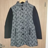 Jacke schwarz Gr. 42 C&A Canda Fischgrät