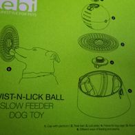 TWIST- N-LICK Multifunktionsball, grau, unbenutzt