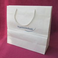 Tragetasche HypoVereinsbank Logo von 2008 Einkaufstüte Papiertüte Geschenk Tüte