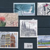 2619 - BRD Briefmarken Michel Nr,2308,2312,2317,2329. siehe Text gest Jahrg.2003