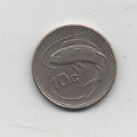 Münze Malta 10 Cent 1986