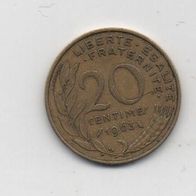Münze Frankreich 20 Centimes 1963