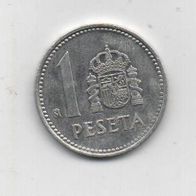 Münze Spanien 1 Peseta 1985