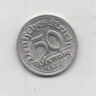 Münze Deutsches Reich 50 Pfennig 1920