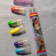 Diddl Galupy - 5 Wachsmaler in einem rot grün gelb lila blau Pferd Neuwertig