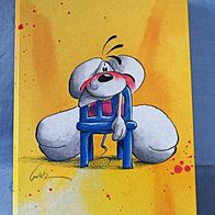 Diddl auf dem Stuhl DIN A 5 Sammelmappe Klappmappe ca. 3,5 cm dick