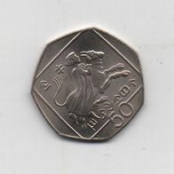 Münze Zypern 50 Cent 2002