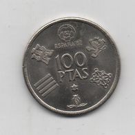 Münze Spanien 100 Peseten 1980 WM 1982