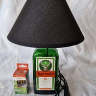 Jägermeister-Lampe LED-Lampe, Tischlampe 230 V, Trapez Schwarz, ink. Leuchtmittel