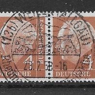 018) BRD/ Bund 1954 Heuss Mi. Nr. 178 waagr. Paar gestempelt