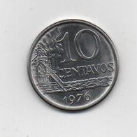 Münze Brasilien 10 Centavos 1976