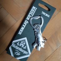Hachenburger Brauerei Keiler Bier Pils Flaschenöffner Schlüsselanhänger neu, Troika