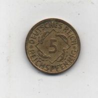 Münze Deutsches Reich 5 Reichspfennig 1936