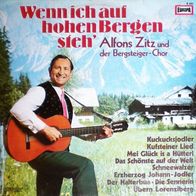 Alfons Zitz, Wenn ich auf hohen Bergen steh´, EUROPA Vinyl LP