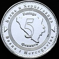 5 Fenninga Bosnien-Herzegowina 2011 UNC