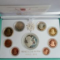 Vatikan 2013 PP Kursmünzsatz komplett mit 20 Euro Silbermünze *