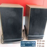 DDR Hausrat * 2 Lautsprecher Boxen * RFT Radio - 6 VA - 4 Ohm