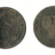 Spanien 1. Königreich - Diez Centimo Münze 1870 - SS