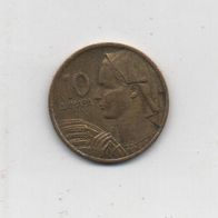 Münze Jugoslawien 10 Dinar 1963