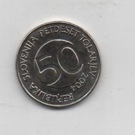 Münze Slowenien 50 Tolarjev 2004
