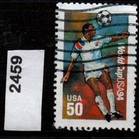 L933 - USA Mi. Nr. 2459 Fußball-WM 1994 in USA - o gestempelt